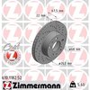 Zimmermann Brake Disc - Sport/Coated, 610118252 610118252